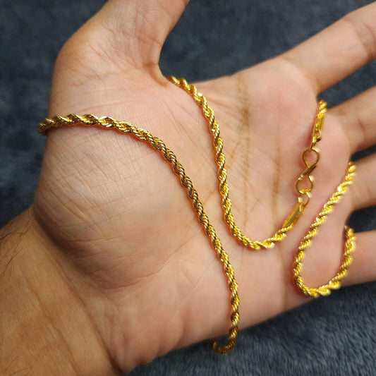 Premium Stainless Steel Rope Chain – Men & Women